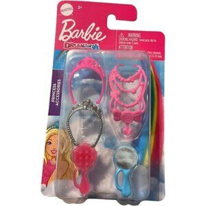 Mattel Barbie Dreamtopia Princess Necklace Crown Mirror & Comb Accessories